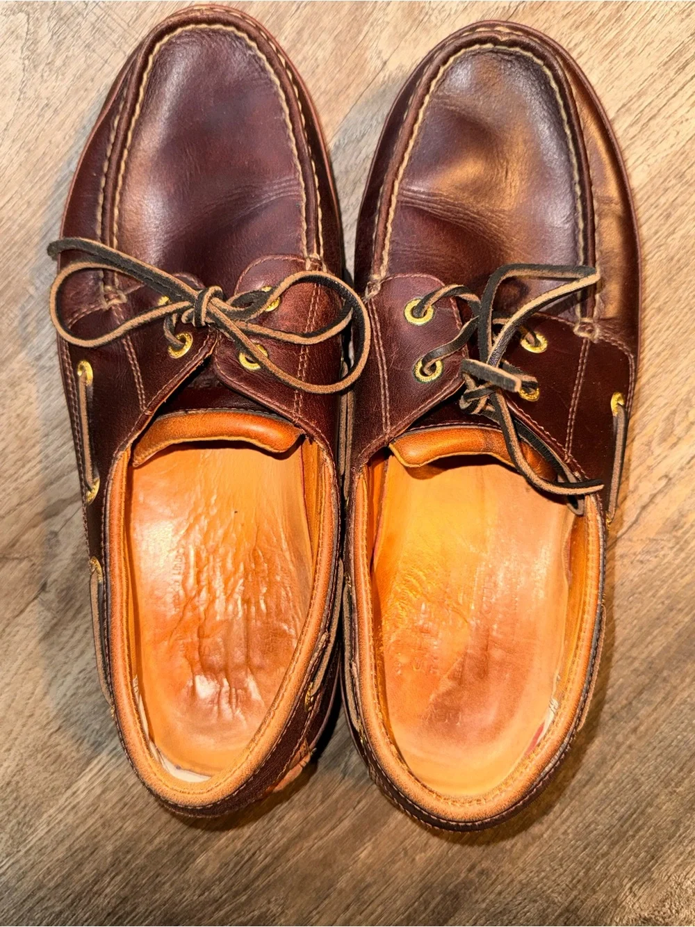 Sperry Gold Cup ASV 2-Eye Boat Shoes Men’s 11W Brown Leather Boat Shoes EUC